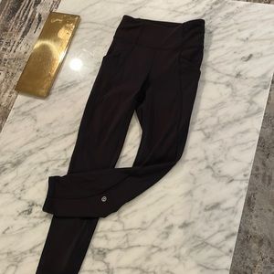 Lululemon size 2 athletic leggings , shorter length